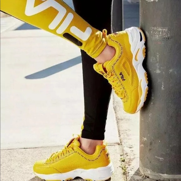 fila disruptor 2 yellow size 9